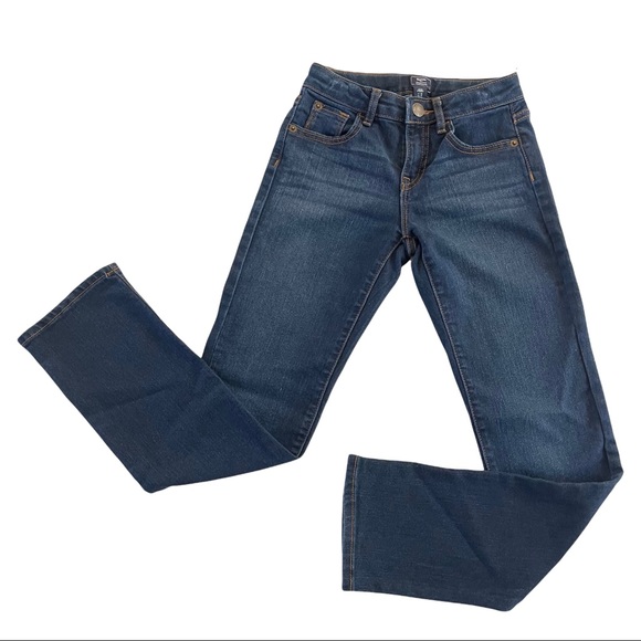 Gap Kids Jeans Straight Fit Slim Blue 12 Adjustable Waist Stretch EUC 5 Pockets - Picture 1 of 5